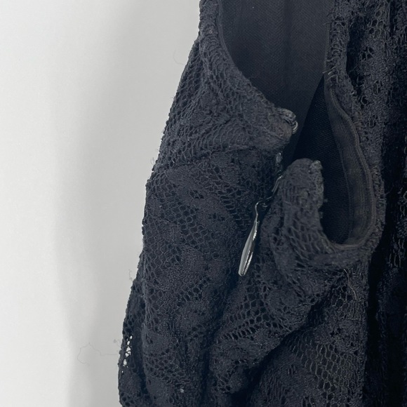 Ali & Jay Women's Black Lace Spaghetti Straps High-low Hem Maxi Dress Size Large - Picture 11 of 12